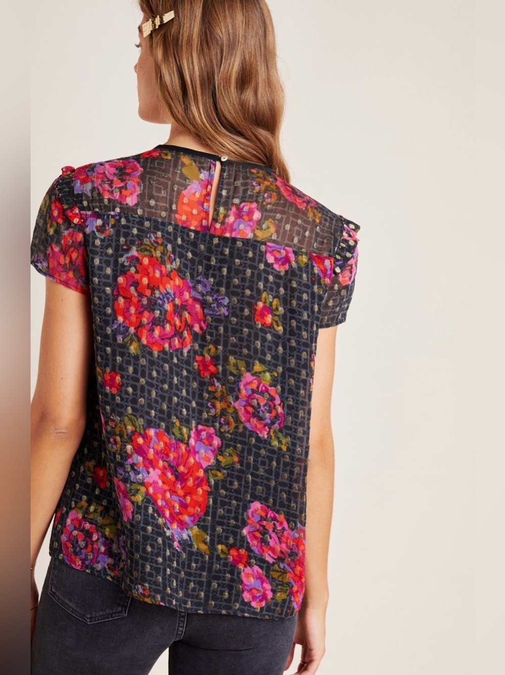 Anthropologie Fiorella Floral Blouse - Picture 5 of 5